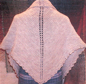 Easy knit shawl knitting pattern. - Crafts - Free Craft Patterns